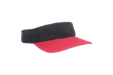 RipHEAD™ Visor - BlackRed-HookLoopClasp