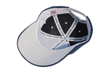 RipHEAD™ Cap - NavyBlue-ALL-WhiteStitching-Snapback