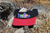 RipHEAD™ Visor - BlackRed-HookLoopClasp