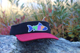 RipHEAD™ Visor - BlackRed-HookLoopClasp